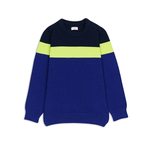 H By Hamleys Boys Full Sleeves Sweatshirts -Pack Of 1-Blue Multi