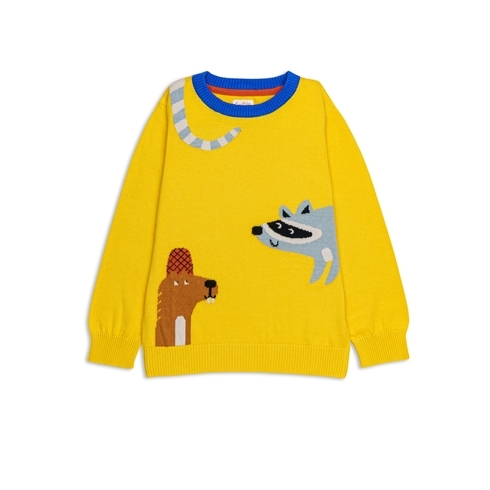 H By Hamleys Boys Full Sleeves Sweatshirts -Pack Of 1-Yellow
