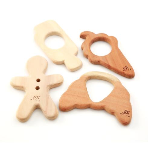Ariro Toys 
Wooden Teethers - Treats-Brown