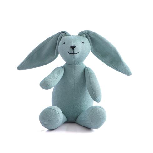 Knitted Soft Toy Rabbit Blue
