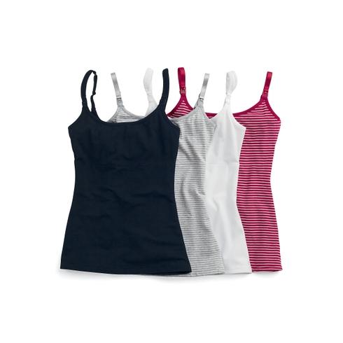 Women Sleeveless Maternity Cami Top - Pack Of 3 - Multicolor