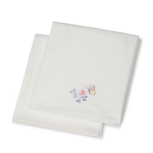 Mothercare Spring Flower Flat Sheets Multicolor Pack Of 2
