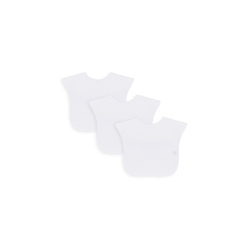 Mothercare Waffle Terry Reversible Bibs White Pack Of 3