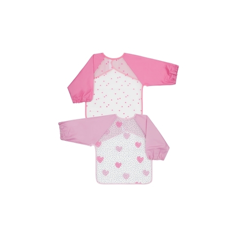 Mothercare Hearts Coverall Pink Pack Of 2