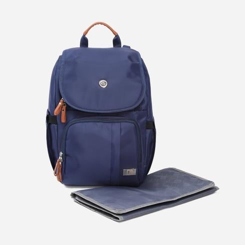 Mothercare Basics Diaper Bag With Built-in Handy Changing Mat - Blue