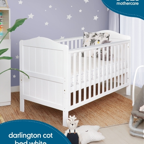 Mothercare darlington baby cot bed white