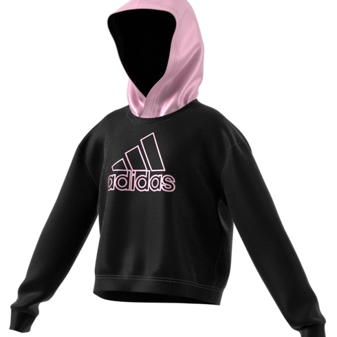 Adidas Kids Full Sleeves Sweatshirts Female Printed-Pack Of 1-Black
