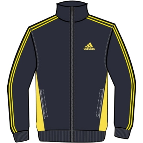 Adidas Kids Full Sleeves Track Tops Male Printed-Pack Of 1-Blue