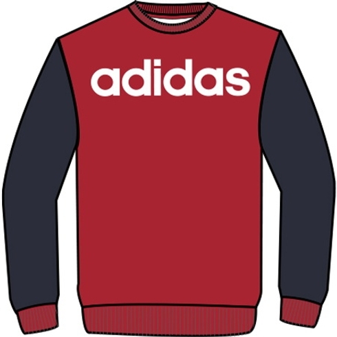 Adidas Kids Full Sleeves Sweatshirts Male Printed-Pack Of 1-Red