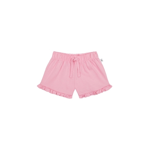 Girls Shorts Frill Hem - Pink