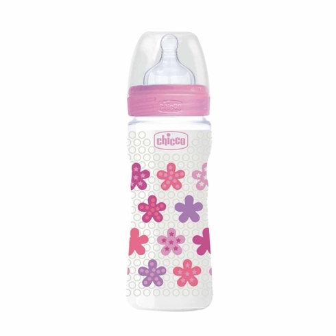 Chicco Baby Feeding Bottle Pink Pack Of 1 250Ml