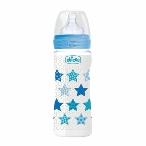 Chicco Well Being Baby Feeding Bottle Blue Pack Of 1 250Ml