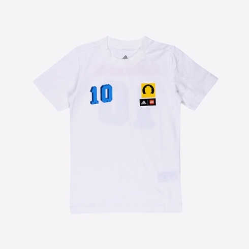 Adidas Kids Half Sleeves T-Shirts Unisex Printed-Pack Of 1-White