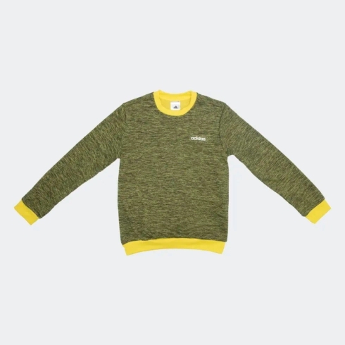 Adidas Kids Full Sleeves Sweatshirts Female Printed-Pack Of 1-Yellow