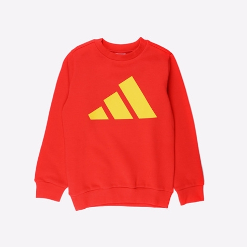 Adidas Kids Full Sleeves Sweatshirts Female Printed-Pack Of 1-Red