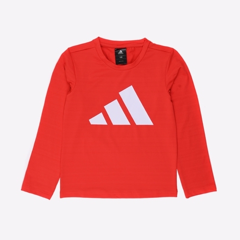 Adidas Kids Half Sleeves T-Shirts Female Printed-Pack Of 1-Red