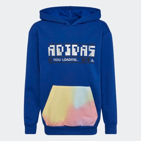 Adidas Kids Full Sleeves Sweatshirts Unisex Printed-Pack Of 1-Blue