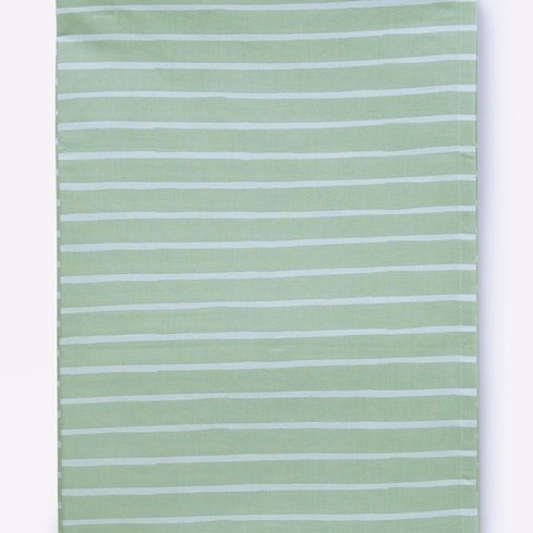 Mila Baby Stripes Fitted Cot Sheet Green Small