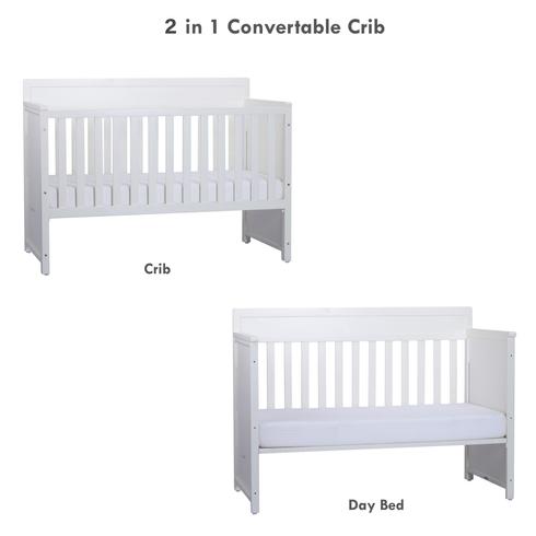 Marsell Baby Cot - Baby Bed and Cot with Aloe Vera Foam Mattress - Tooth  Rails and Height Adjustable - White, Convertible to Junior Bed :  : Baby Products