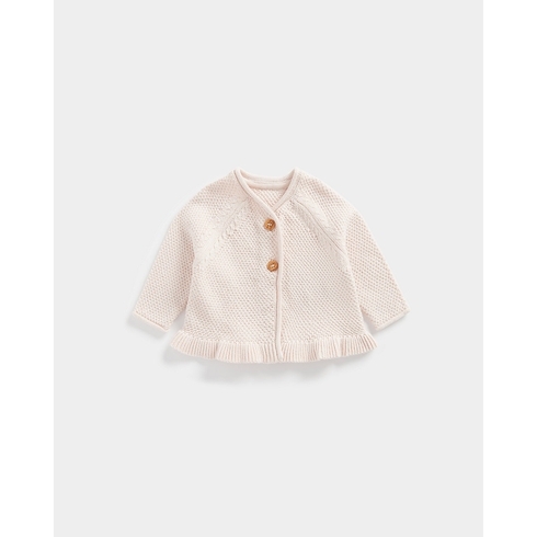 Mothercare Girls Full Sleeves Cardigan -Pink