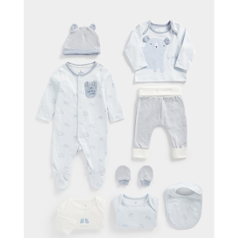 Mothercare Boys Full Sleeves My First Collection Gift Set -Blue