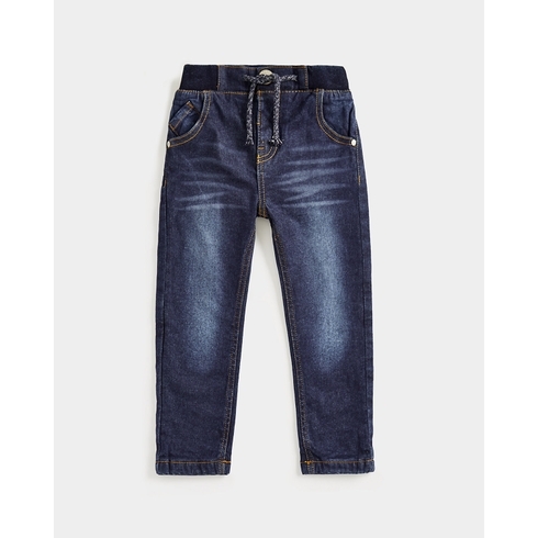 Boys Jeans Cotton Fleece Lined-Blue