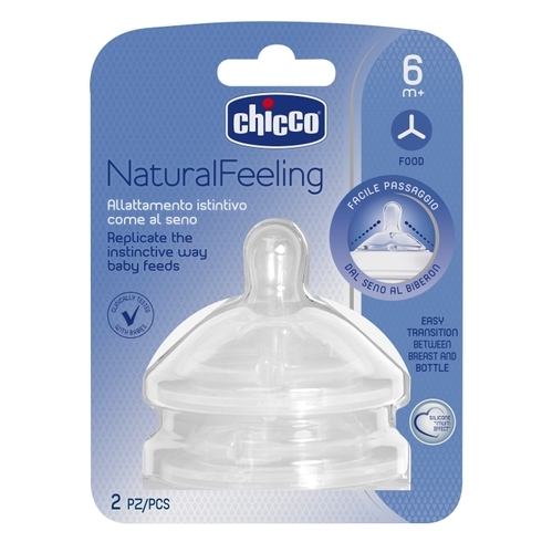 Chicco Naturalfeeling Teats White Pack Of 2