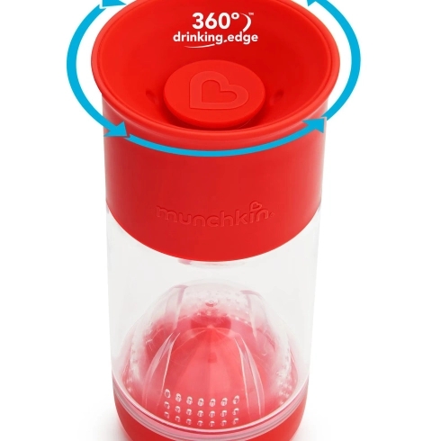 Philips AVENT 2 PACK - 12 oz Straw Toddler Sippy Drinking Cups RED - 18m +  (Red) - For Moms