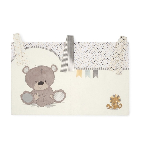 Mothercare Teddy'S Toy Box Cot Pockets Cream