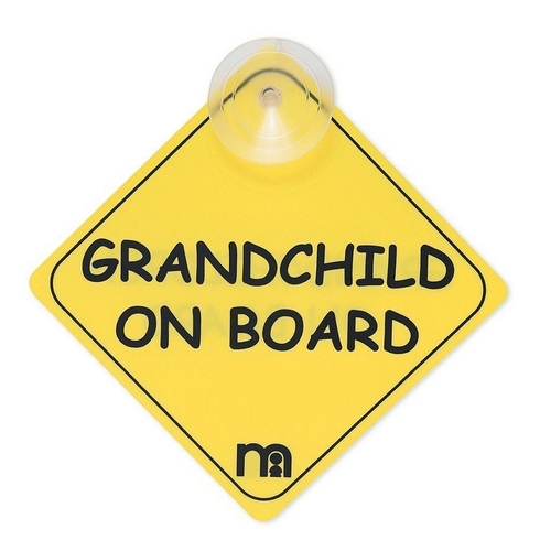 Mothercare Grandchild Baby On Board Tag Yellow