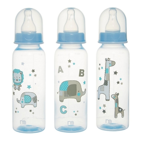 Mothercare standard baby feeding bottle multicolor pack of 3 260ml