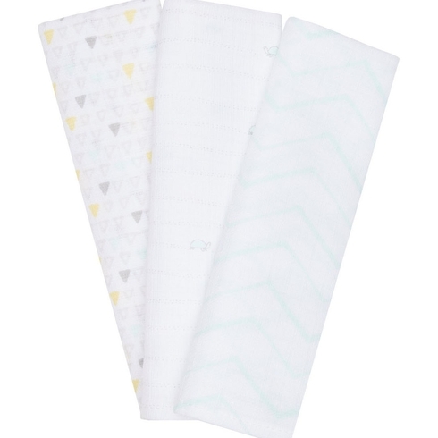 Mothercare Welcome Home Baby Muslins Multicolor Pack Of 3