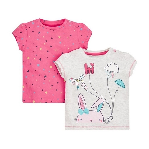 Bunny And Heart Tops - 2 Pack