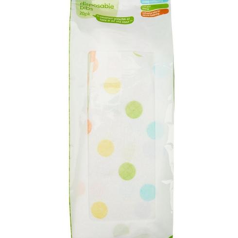 Mothercare Spots Toddler Bibs Multicolor Pack Of 20