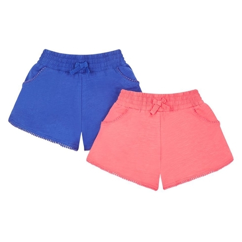 Coral And Cobalt Shorts - 2 Pack