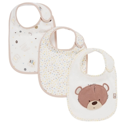 Mothercare Teddy'S Toy Box Baby Bibs Multicolor Pack Of 3