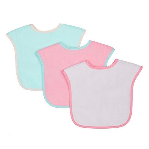 Mothercare Towelling Toddler Bibs Multicolor Pack Of 3