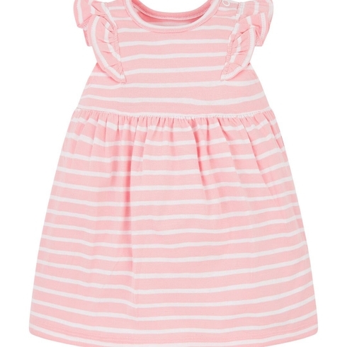Pink And White Stripe Dress