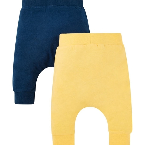 Boys Joggers - Pack Of 2 - Navy Yellow