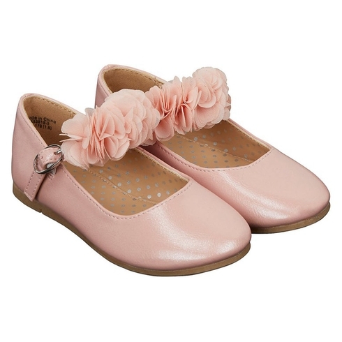 Pink Flower Ballerina Shoes