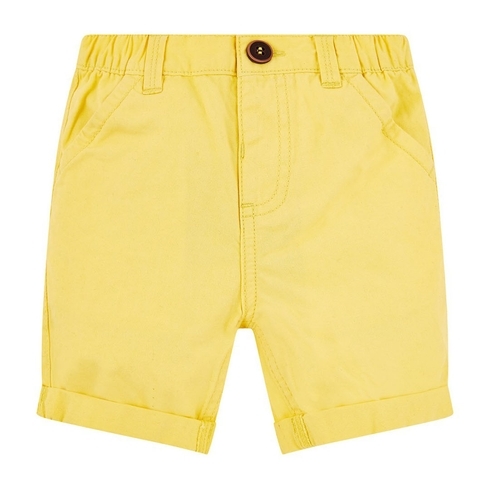 Yellow Twill Shorts