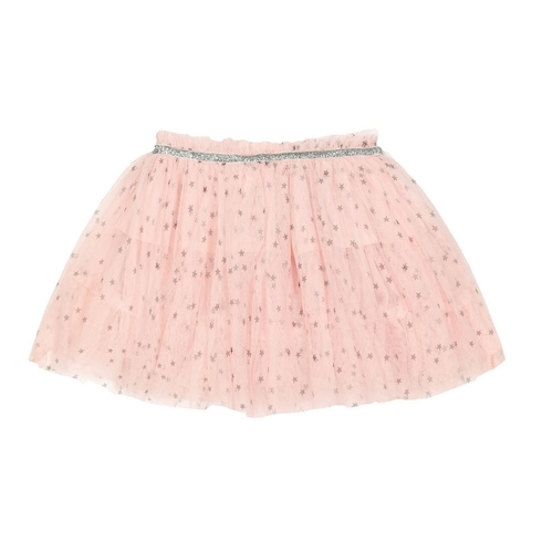 Pink Stars Mesh Skirt