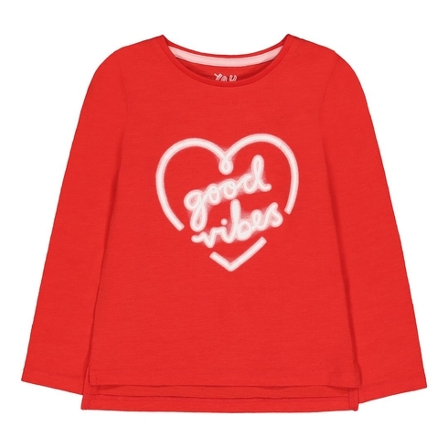 Red Good Vibes Heart T-Shirt