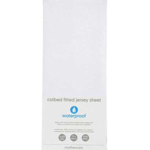 Mothercare Fitted Cot Bed Sheet White