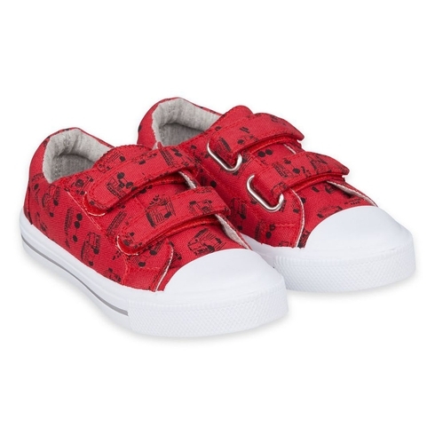 Fire Engine Canvas Trainers