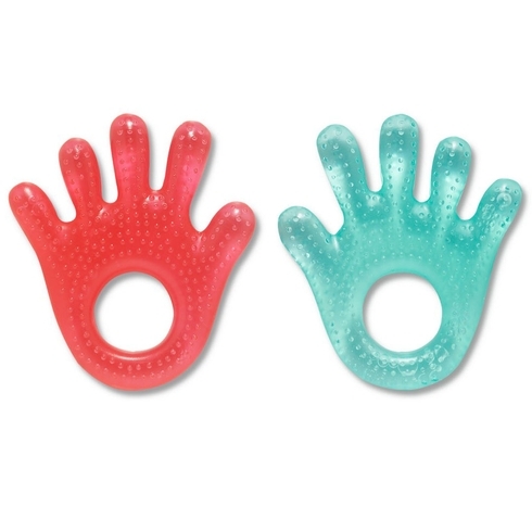 Mothercare water filled hand baby teethers multicolor pack of 2
