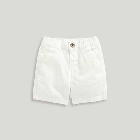 Mothercare Boys Stone Chino Shorts-White