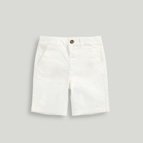 Mothercare Boys Chino Shorts-White