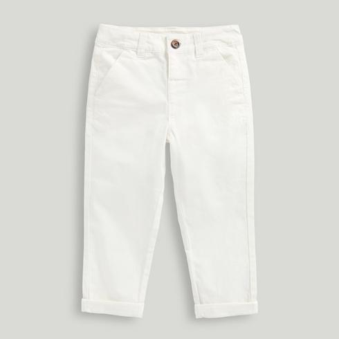 Mothercare Boys Chino Trousers-White