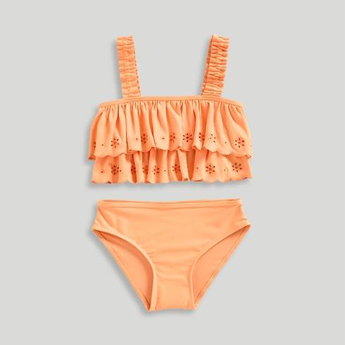 Mothercare Junior Girls Broderie Bikini-Orange